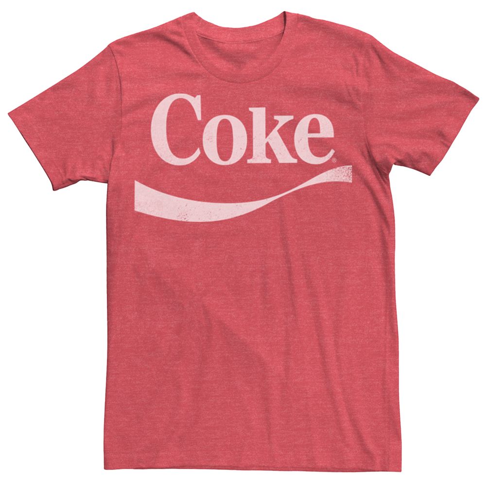 

Мужская футболка с логотипом Coca Cola Simple Coke Licensed Character, цвет Red Heather