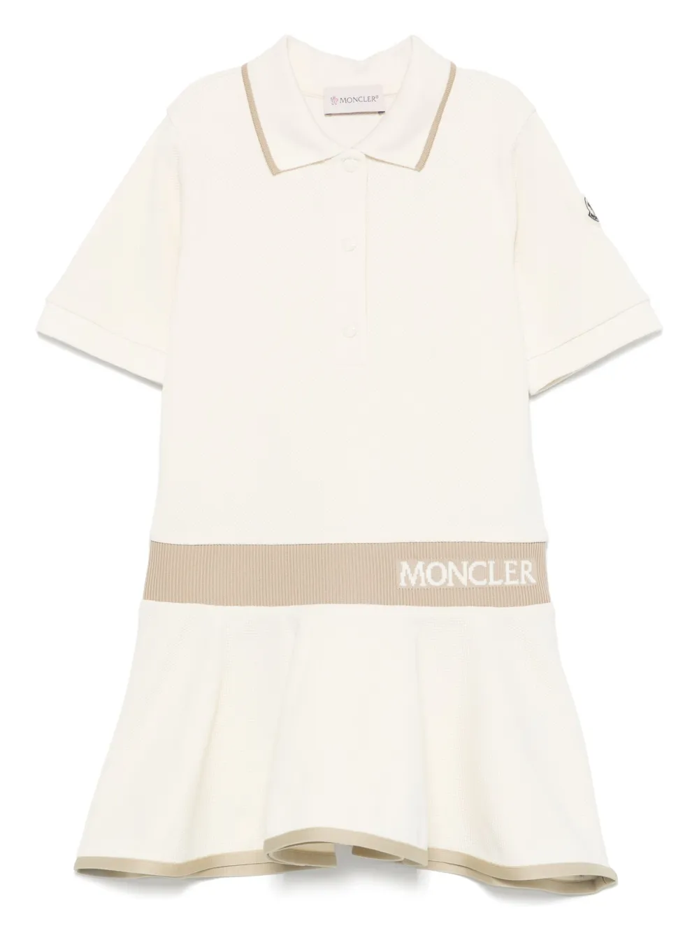 

Платье с логотипом Moncler Enfant, нейтральный