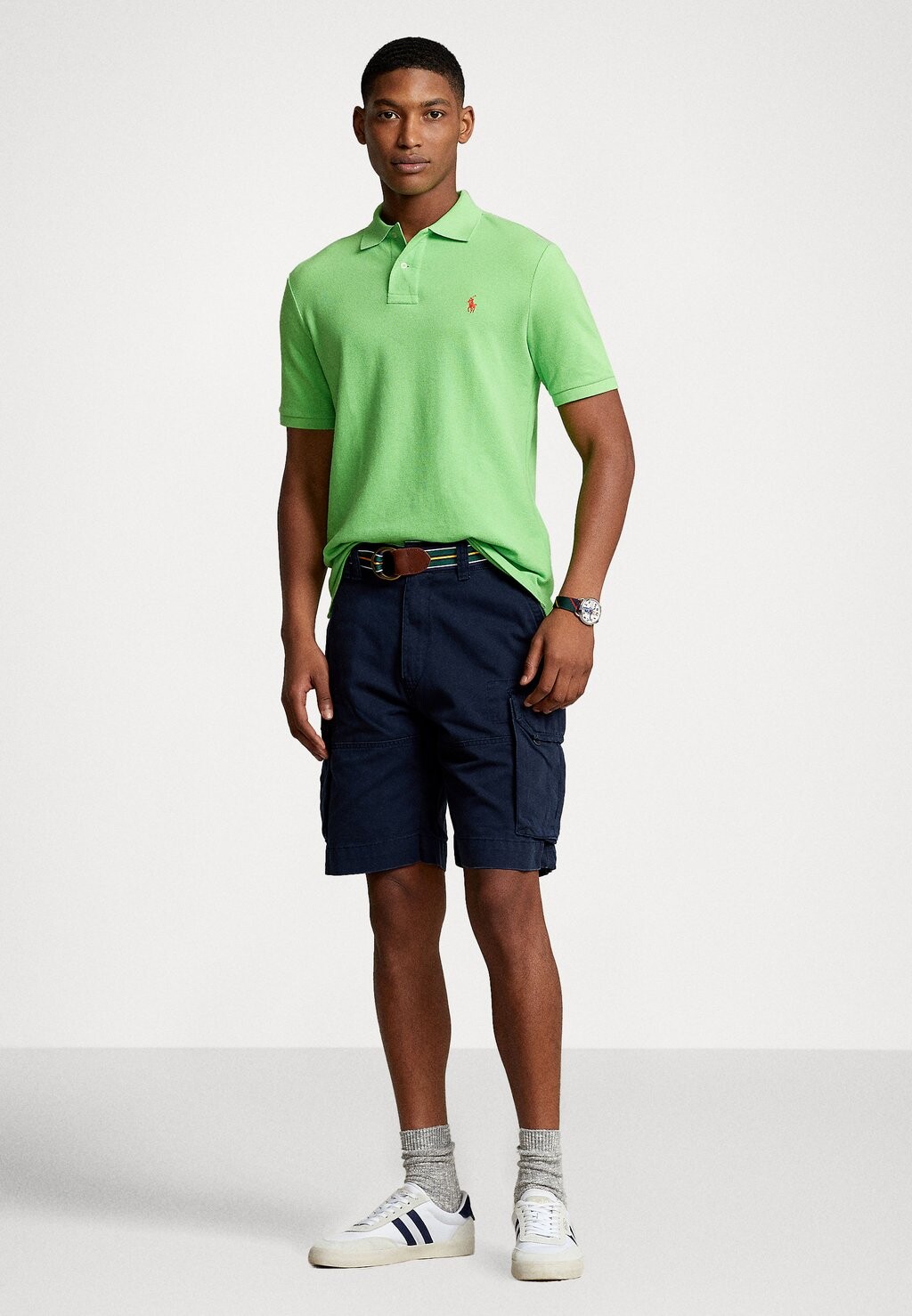 Шорты CLASSIC FIT TWILL CARGO SHORT Polo Ralph Lauren, авиатор темно-синий — фото 2