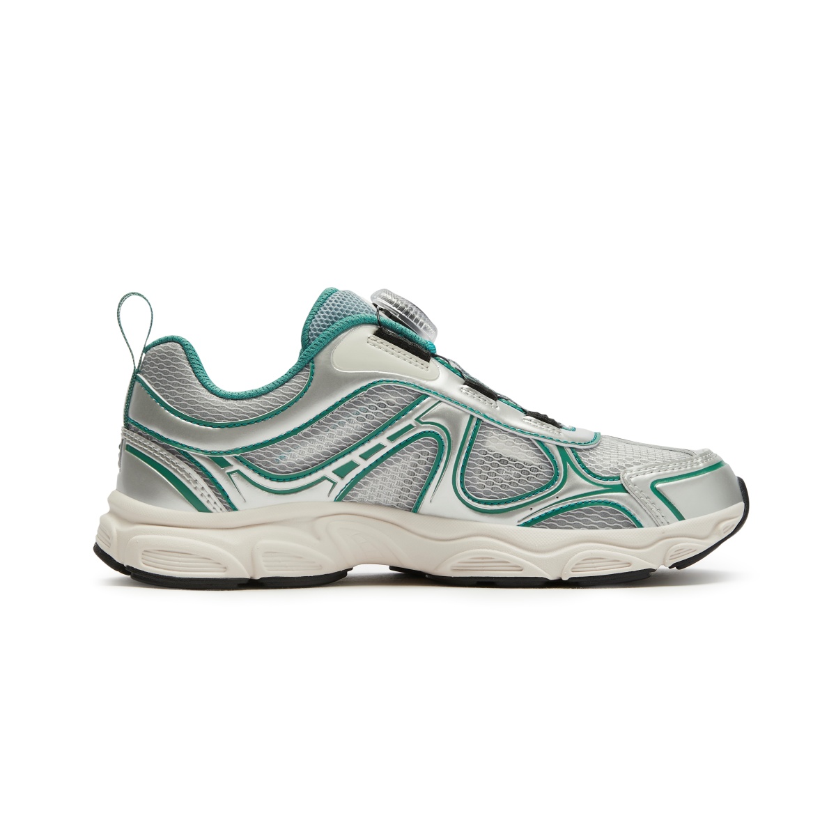 Легкие амортизирующие низкие детские кроссовки rain mist gray/space silver kids' FILA KIDS, Rain Mist серый/Space серебряный — фото 3