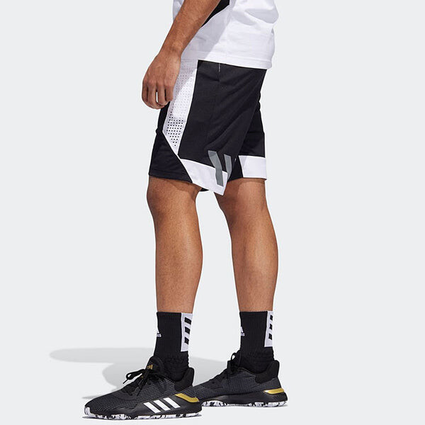 Шорты c365 short contrasting colors basketball sports shorts black Adidas, черный — фото 4