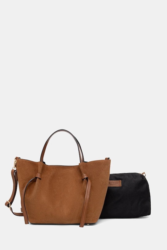 

Замшевая сумка Answear.LAB, коричневый