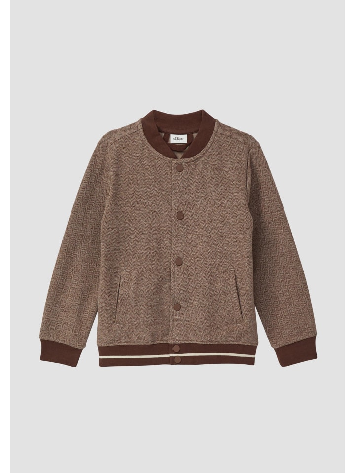 

s.Oliver Толстовка-куртка 86X2_коричневого цвета