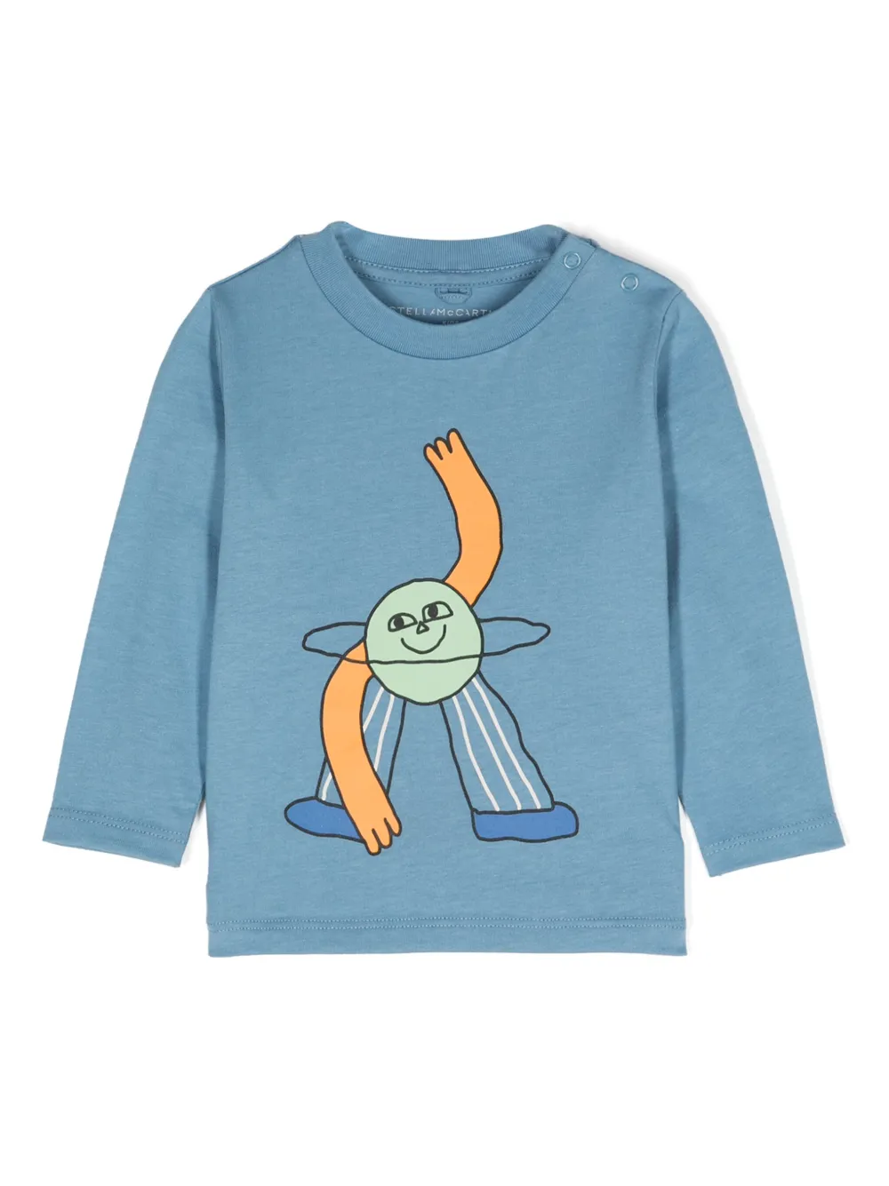 

Футболка с графичным принтом Stella McCartney Kids, синий