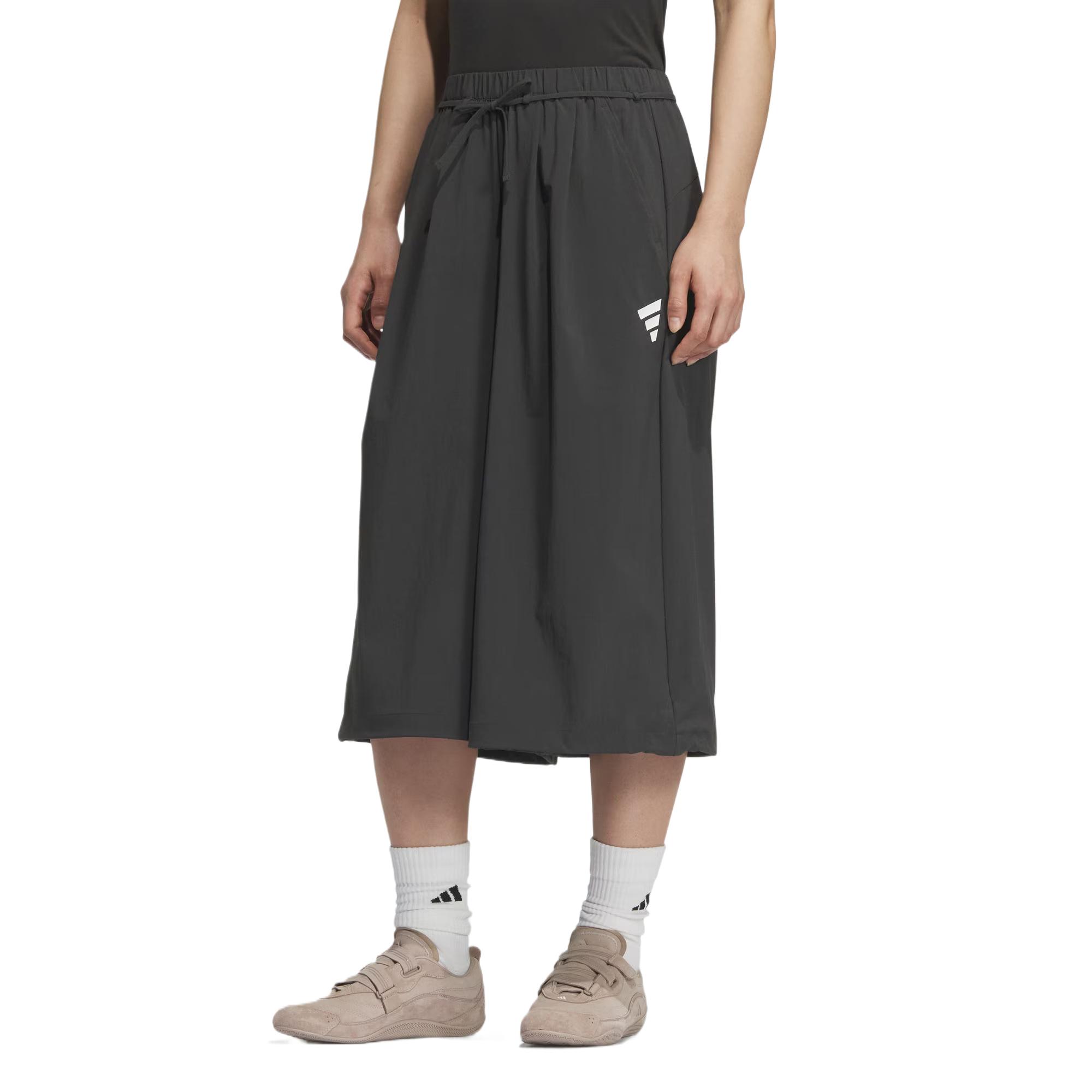 Adidas FOS FUTURE STYLE плетеная юбка-шорты Casual женские Carbon Black — фото 2