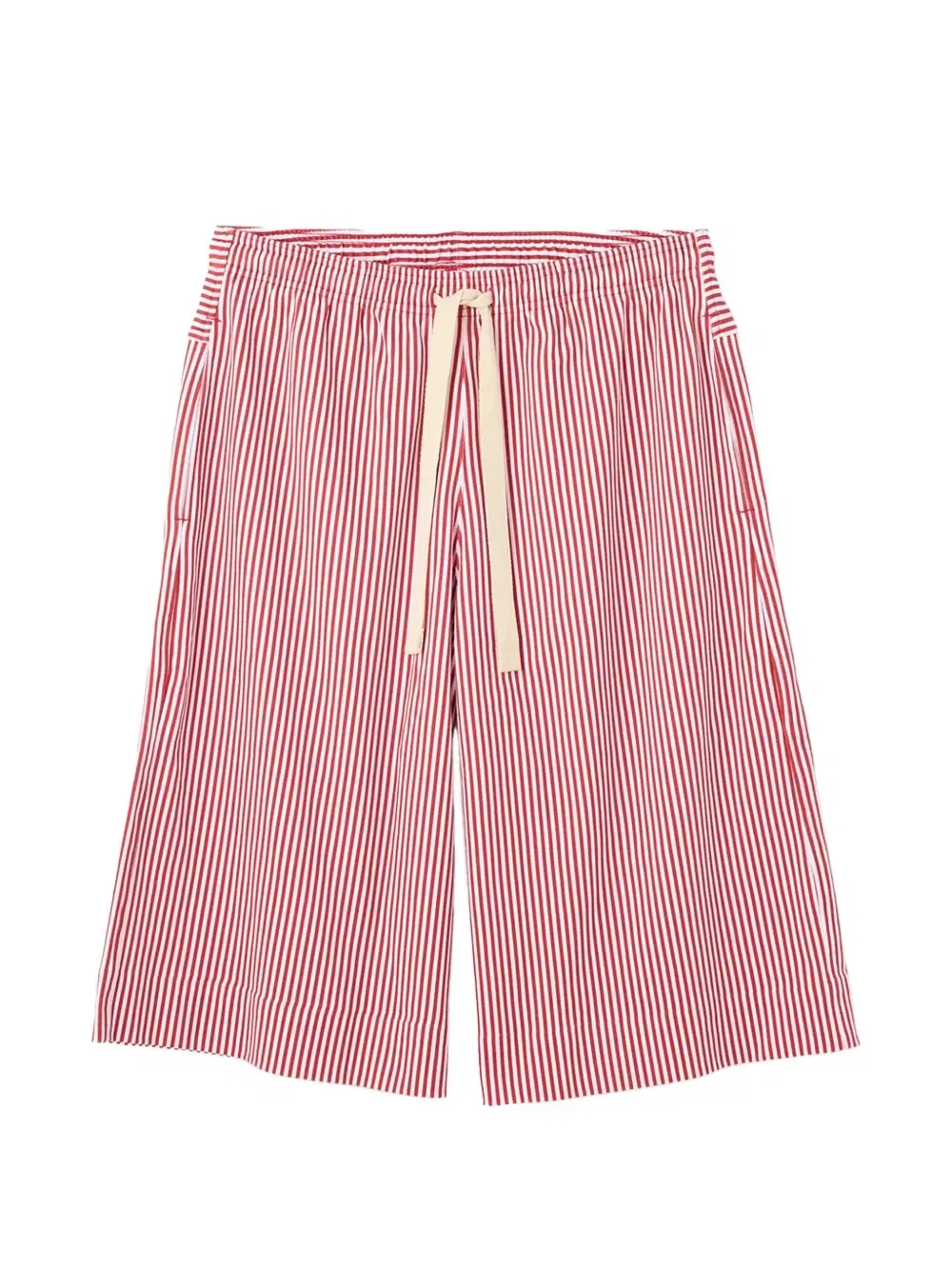 Полосатые шорты D"été с кулиской Jacquemus, красный