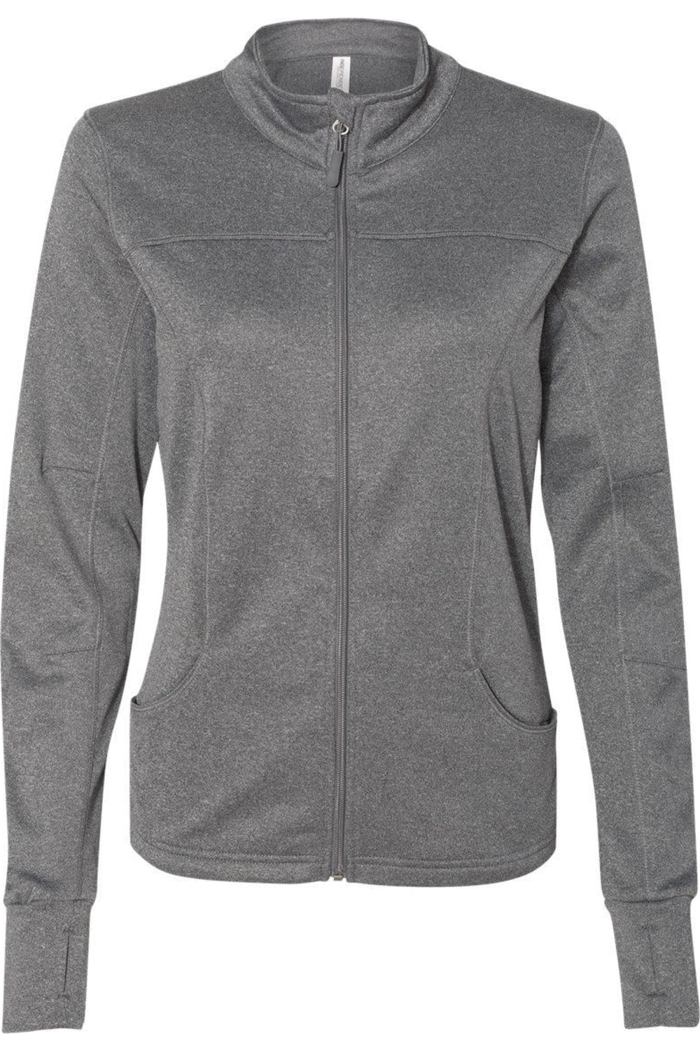 

Independent Trading Co. Женская спортивная куртка Poly-Tech Full-Zip, цвет gunmetal heather