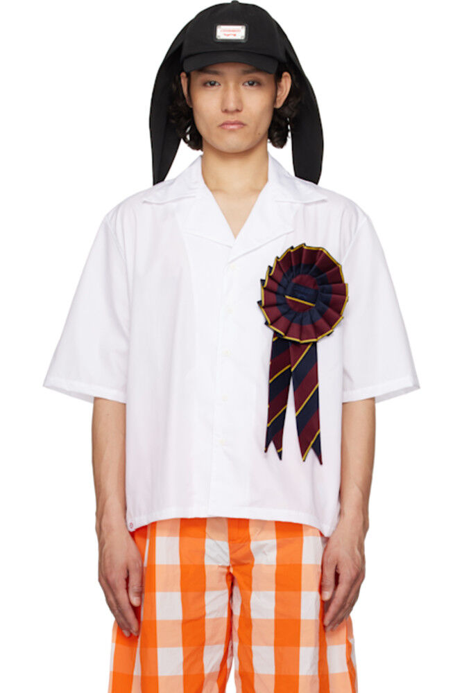 

Белая рубашка с розеткой Charles Jeffrey LOVERBOY
