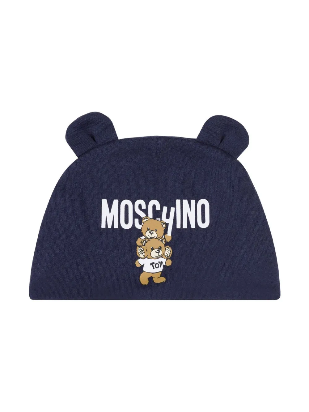 

Шапка с принтом Teddy Bear Moschino Kids, синий
