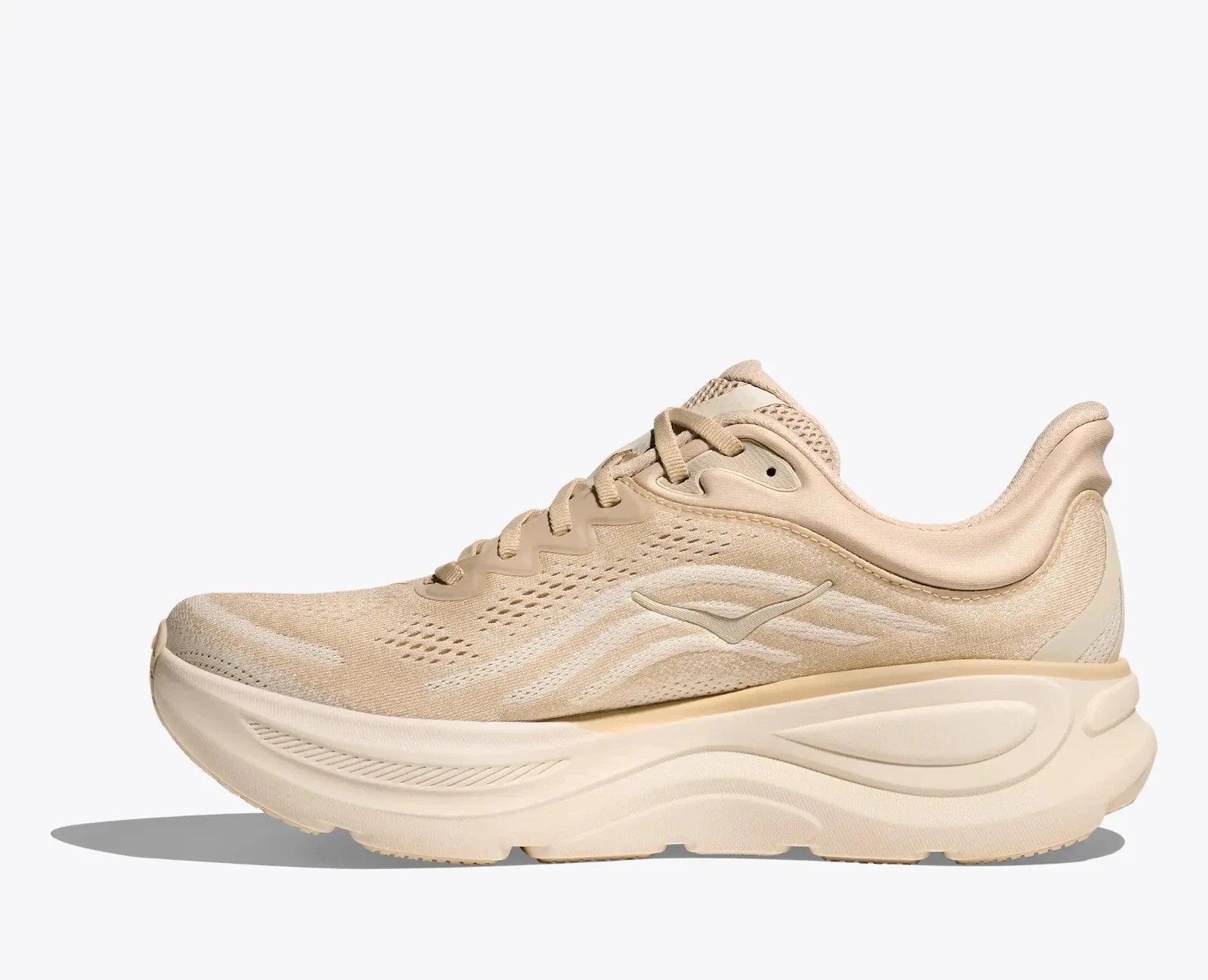 Кроссовки Hoka One One Rincon 4 1155130-BBLC, мужские, черные, со шнуровкой, для бега по шоссе Hoka, бежевый — фото 3