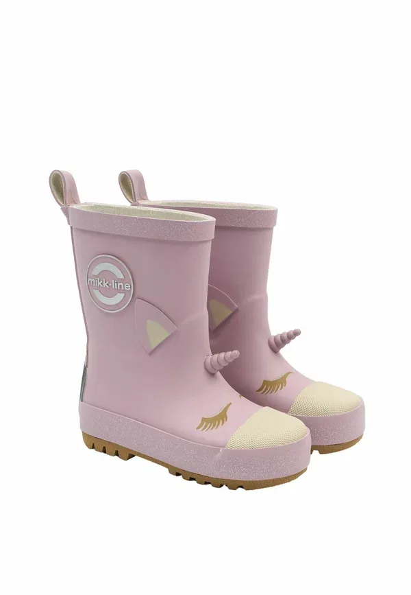Сапоги резиновые 3D unicorn wellies Mikk-Line, сиреневые тени — фото 3
