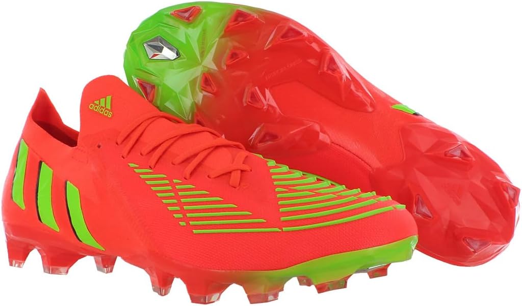 Кроссовки adidas Predator Edge.1 Low для искусственного газона унисекс, красный/зеленый — фото 4