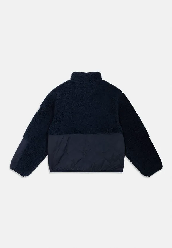 Стеганая куртка-бомбер свободного кроя из плюшевого флиса. Tommy Hilfiger, Dark Night Navy — фото 2