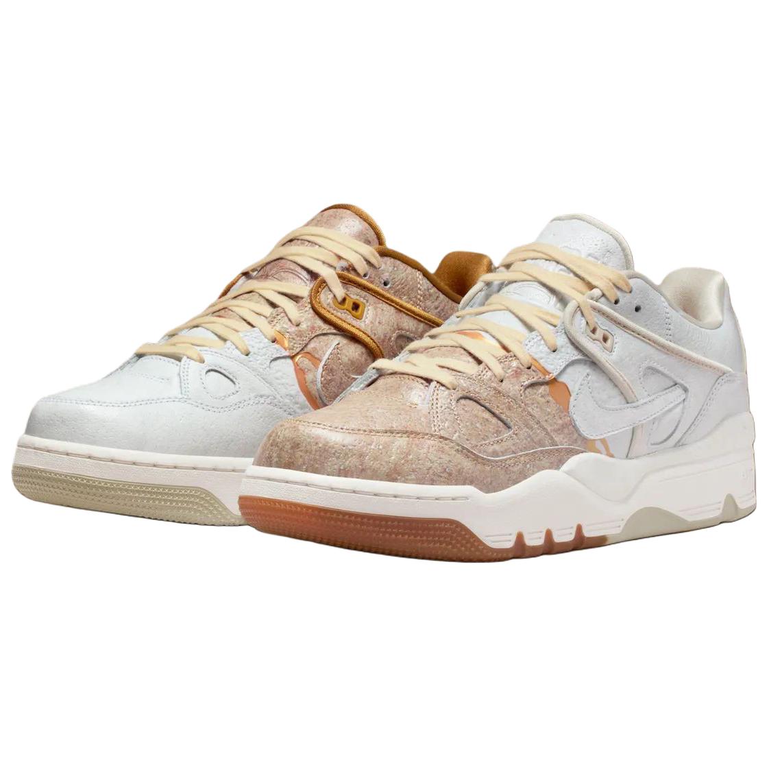 Nike Кроссовки NIGO Air Force 3 Low top Skateboard Shoes Unisex White Brown — фото 3