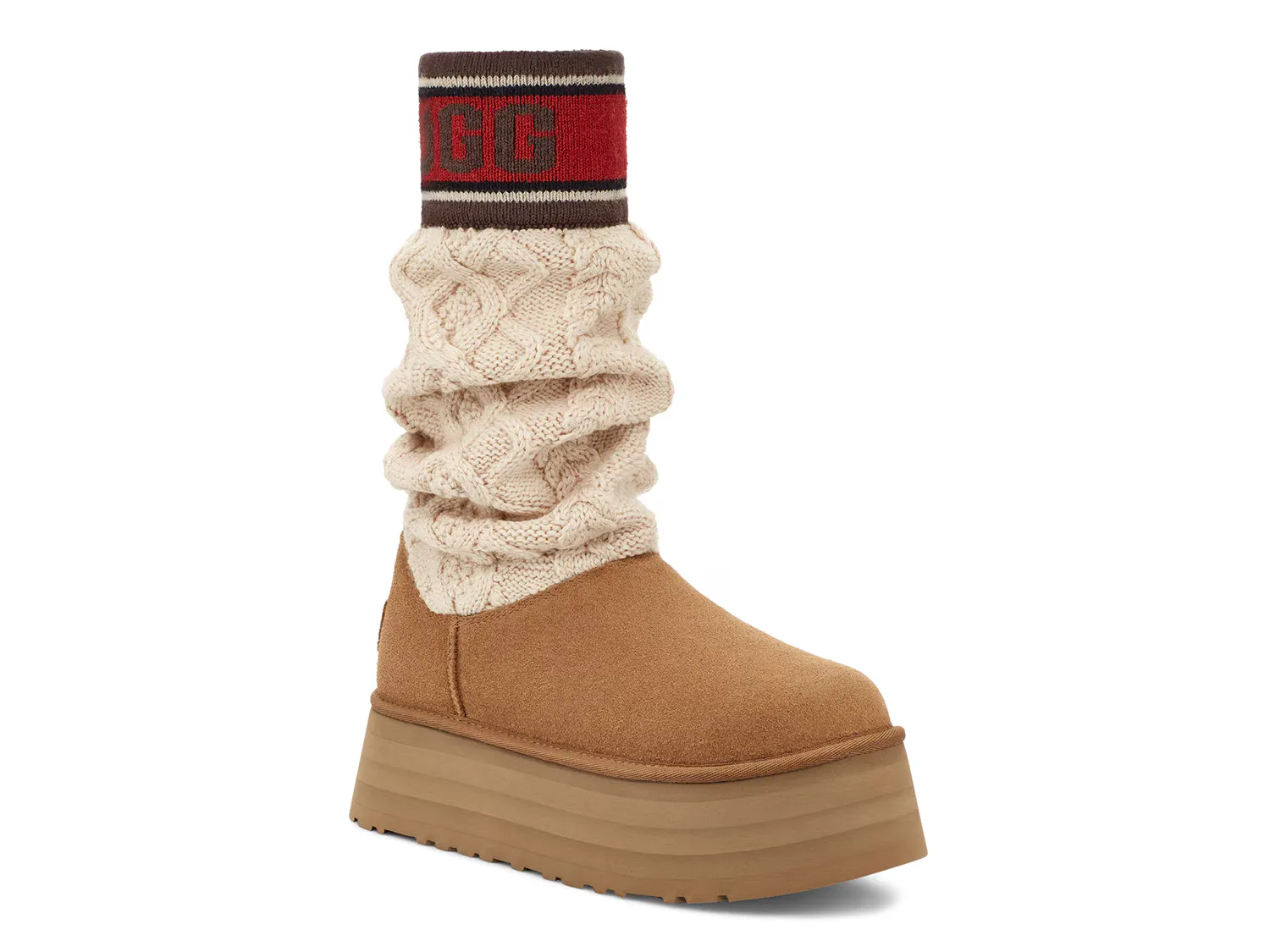 

Сапоги Classic Sweater Slouch Boot Ugg, цвет chestnut