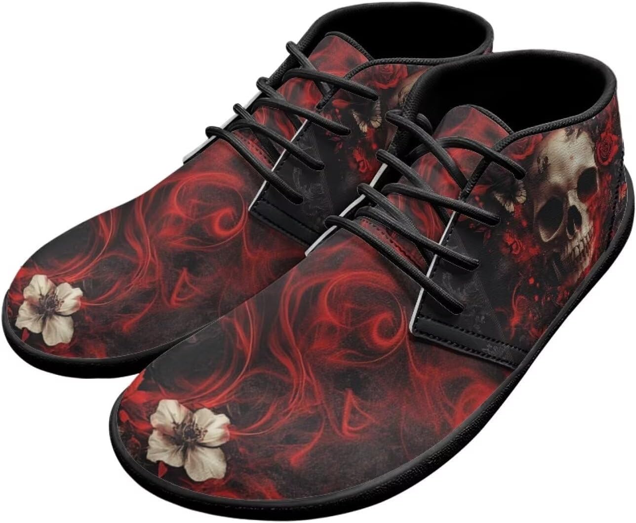 

Мужские походные ботинки Barefoot, водонепроницаемые, с широкой носочной частью Fonplted, Skull and Rose