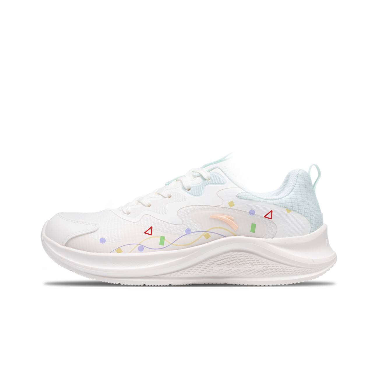 

ANTA Женские беговые кроссовки Low Top Casual Sprint белые с амортизацией, противоскользящей и износостойкой подошвой