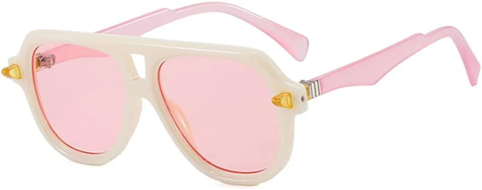 

Солнцезащитные очки UV400 с двойной перемычкой, градиентными линзами и заклепками, для женщин и мужчин, для бега и занятий спортом на открытом воздухе generic, 07