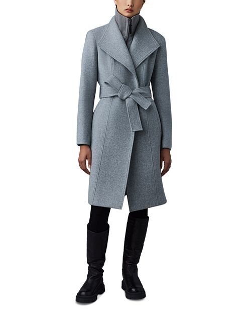 

Шерстяное пальто Norita с поясом Mackage, цвет Gray