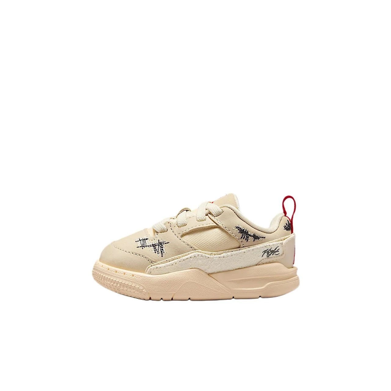 Jordan Кроссовки Who Decides War FLIGHT COURT противоскользящие износостойкие низкие детские Coconut Milk White/Black