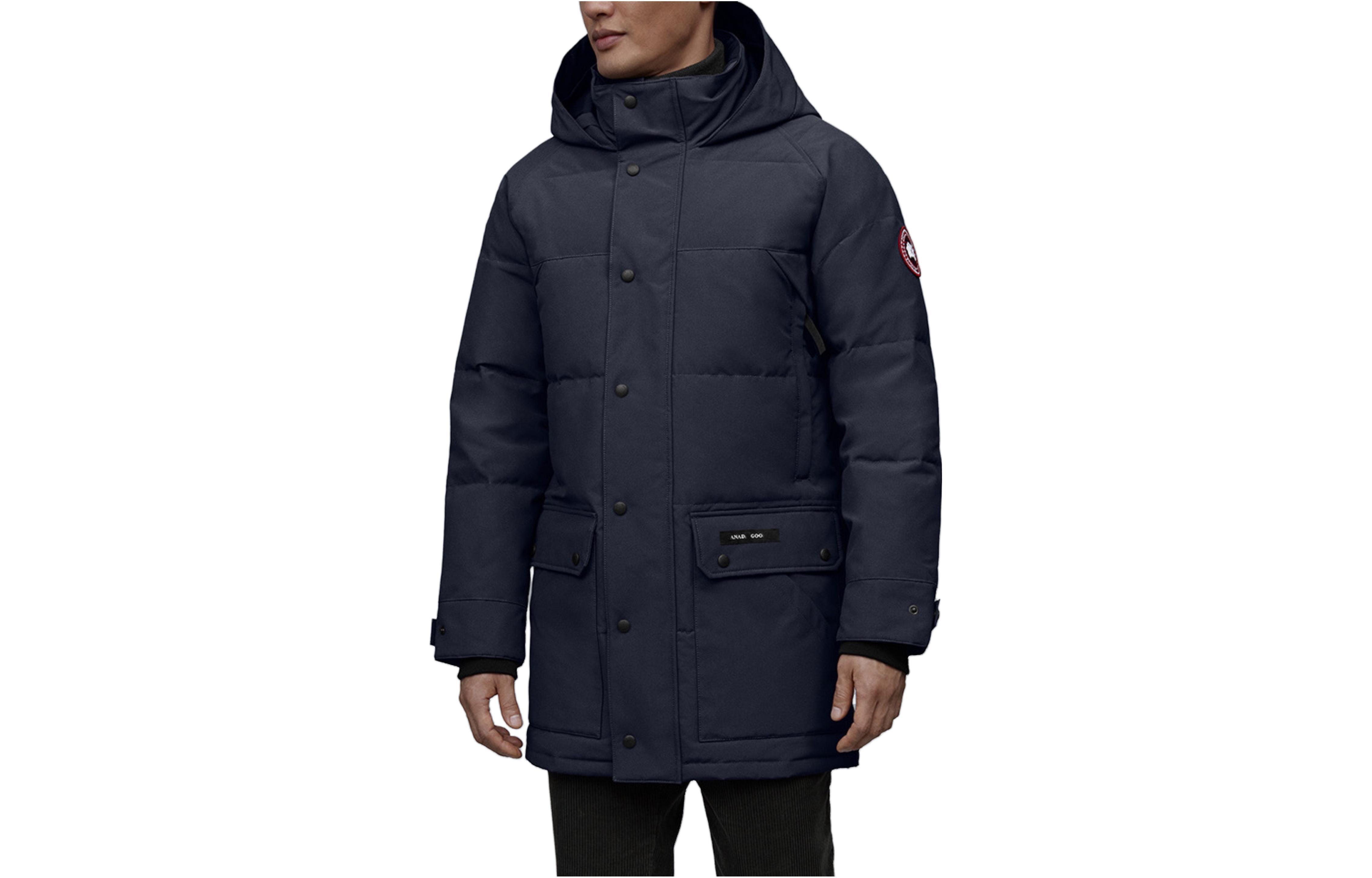 

Мужской пуховик Canada Goose, темно-синий