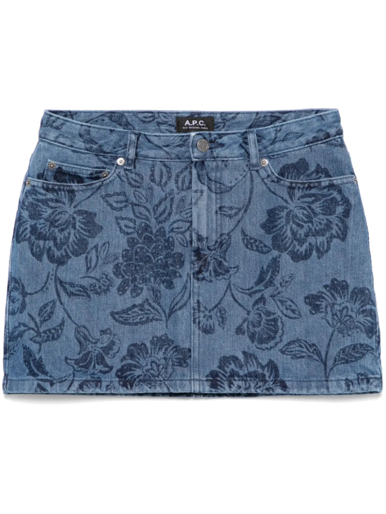

A.P.C. юбка мини Jupe, синий