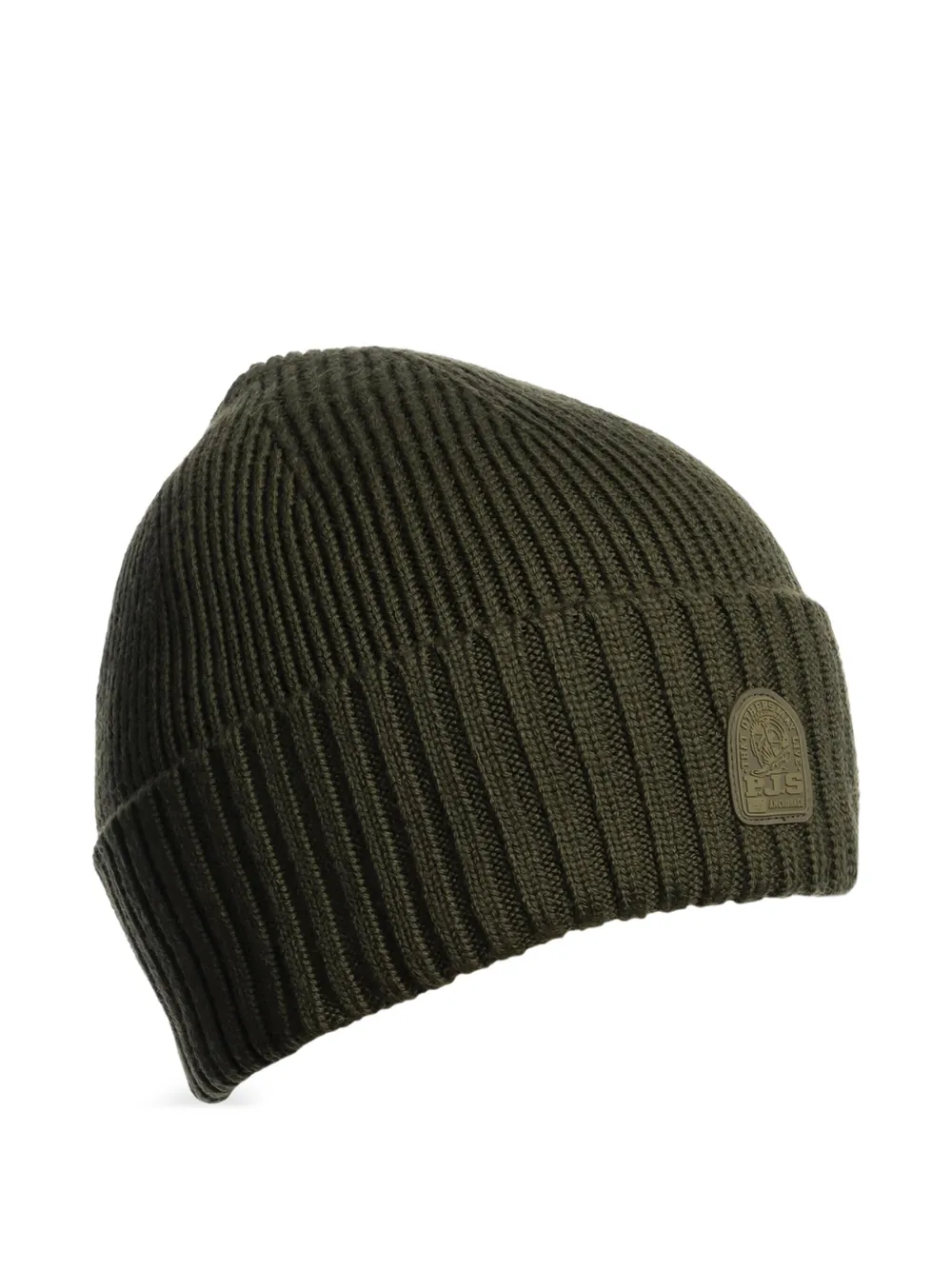 

Шапка бини в рубчик Parajumpers, зеленый