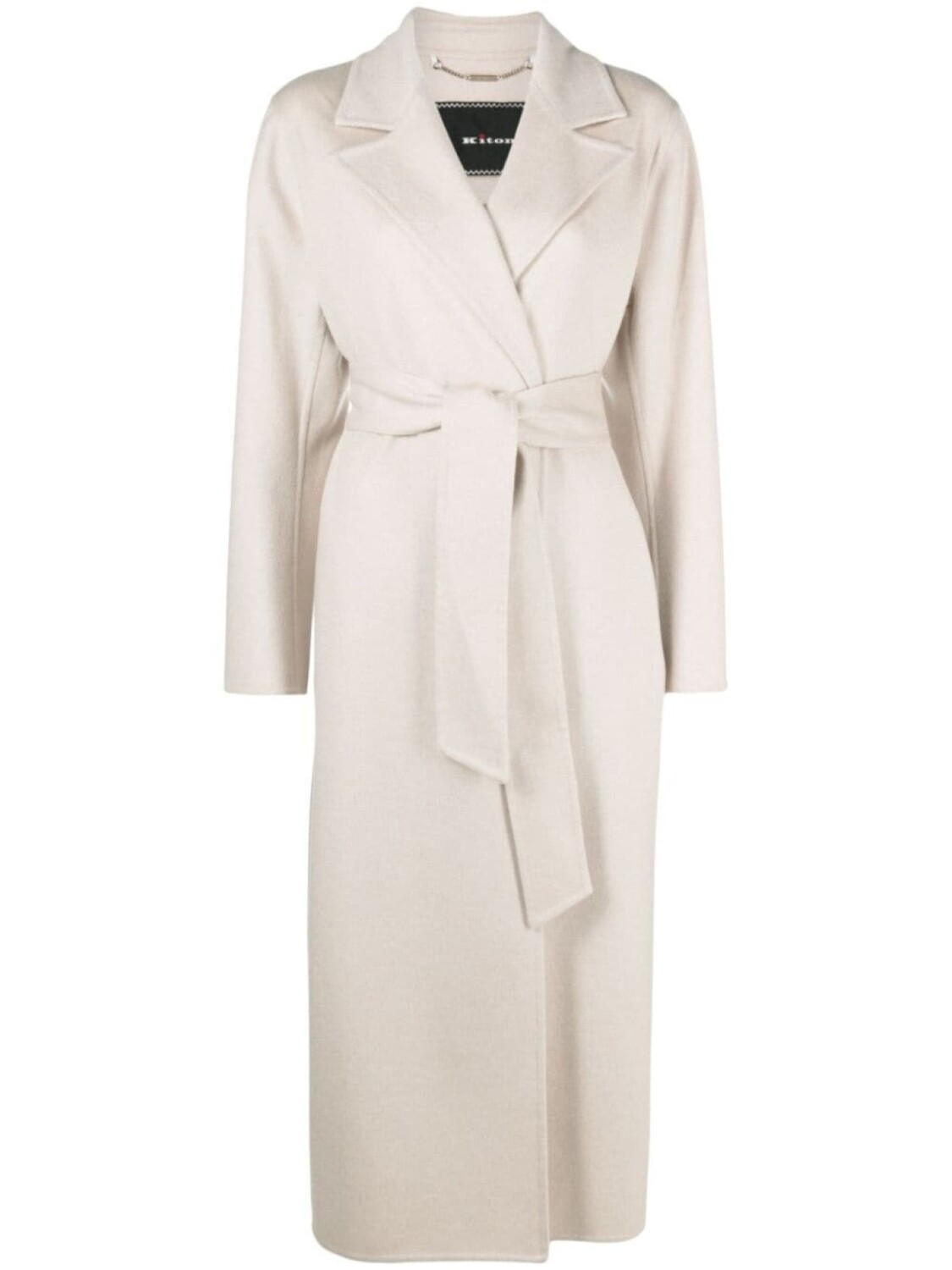 

Kiton кашемировое пальто макси с поясом, нейтральный цвет