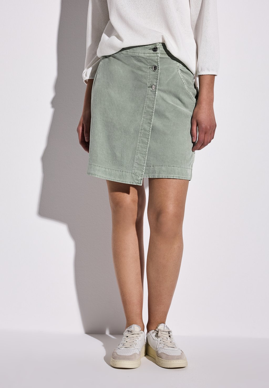 

Юбка А-силуэта IM WICKEL-LOOK - Wrap skirt Street One, зеленый