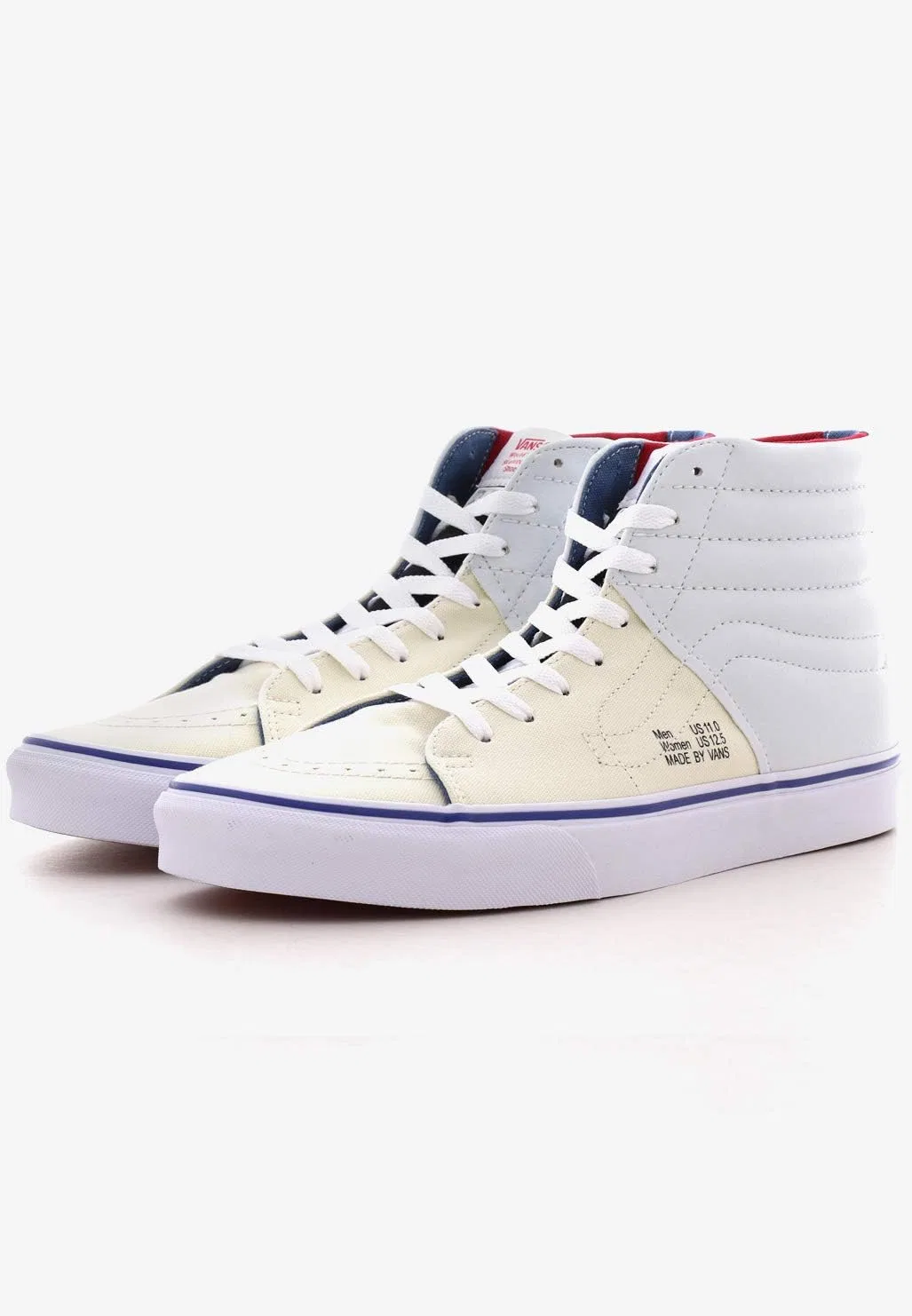 Кроссовки Vans Sk8-Hi Reissue, Natur Stv Marineblau Rot — фото 3