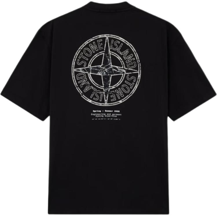 SS26 Футболка Unisex STONE ISLAND, черный — фото 3