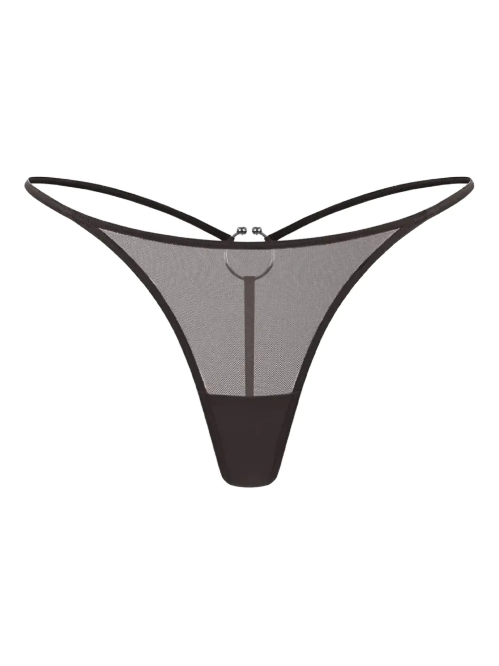 

Прозрачные трусы-стринги Dune Zhilyova, коричневый