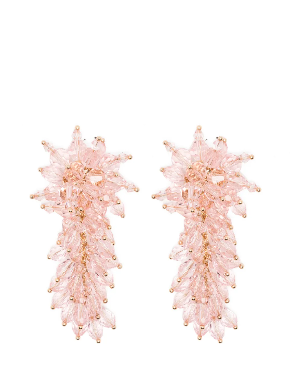 

Серьги-подвески с бусинами Self-Portrait, золотой