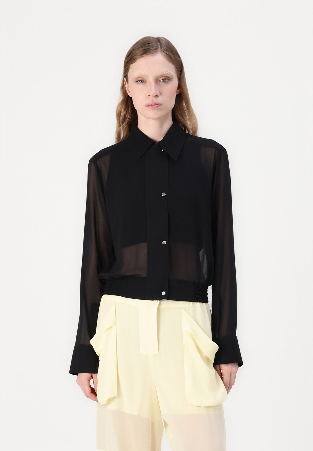 

Блуза CIN CIN CAMICIA GEORGETTE Pinko, черный