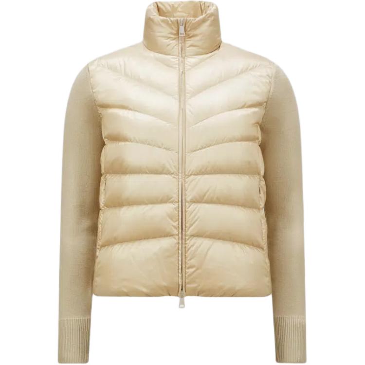 

Утепленная куртка на молнии Moncler, Светлый умбр