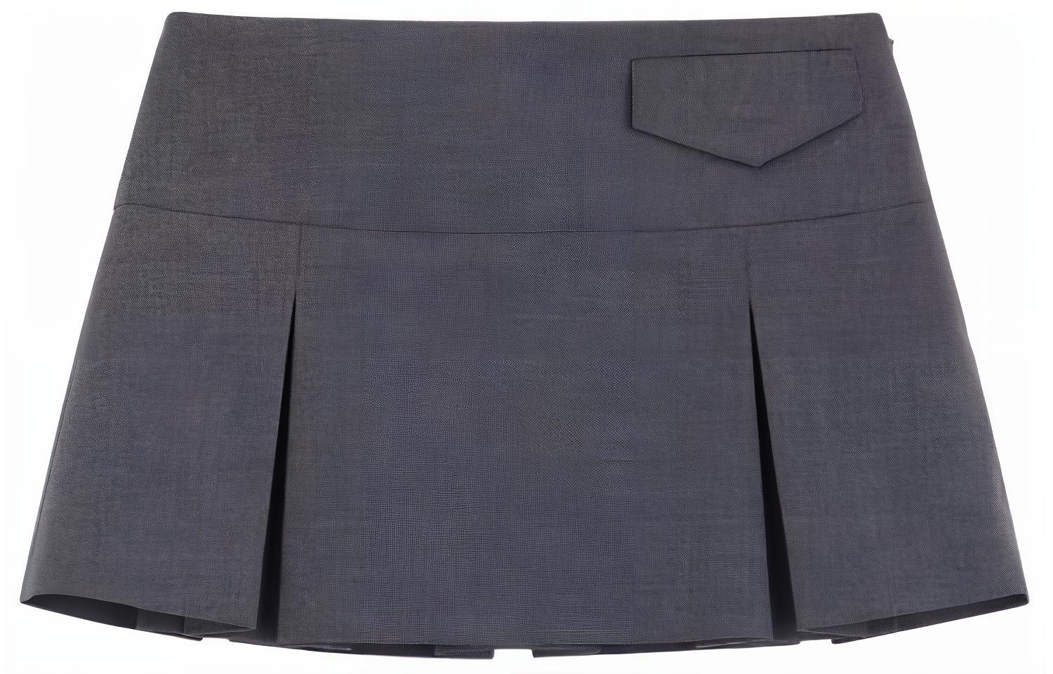 

SS24 Повседневные короткие юбки Women's WE11DONE, темно-серый