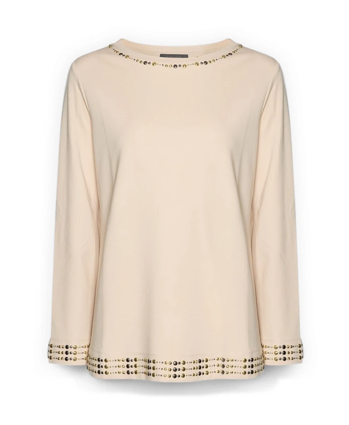 

Футболка с заклепками Elena Mirã², бежевый