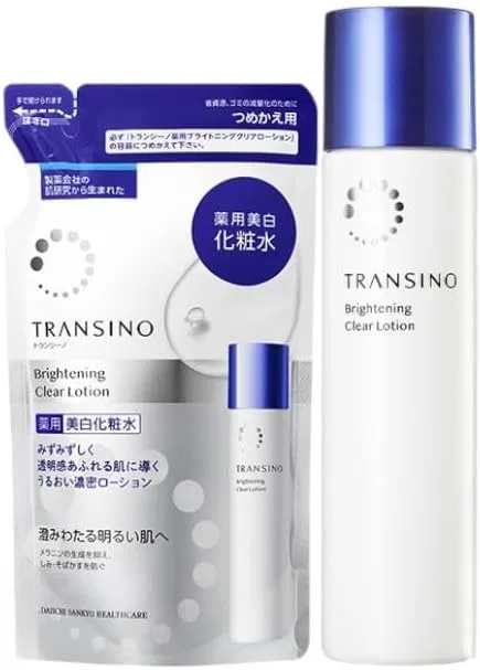 Лосьон осветляющий Trancino Medicated Brightening Clear Lotion, набор с refill, 150 мл Transino