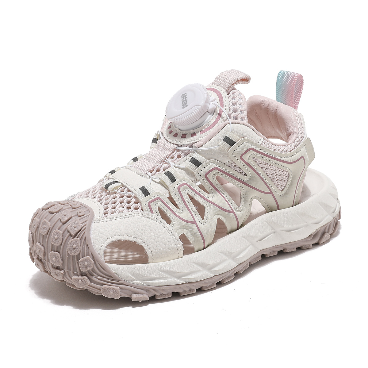 

Сандалии Lightweight Cushioning Slip Resistant Anti Kick Breathable Sandal Kids' ABC KIDS, бежевый/мультиколор