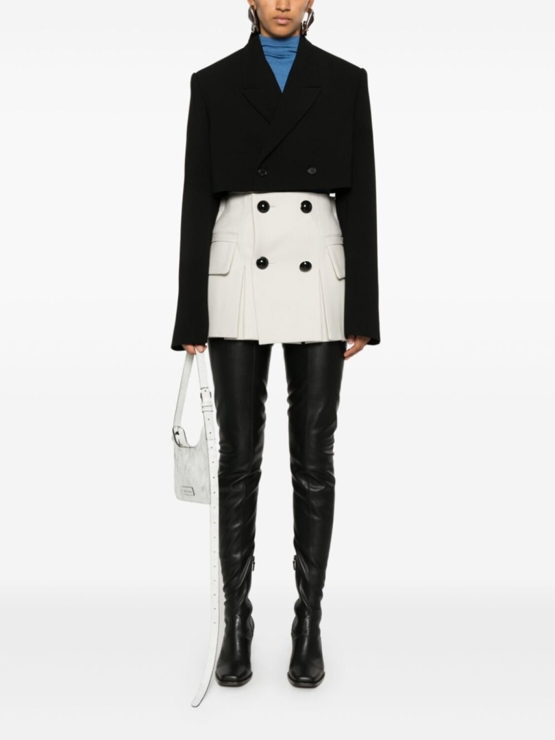 

Плиссированные шорты sacai, серый