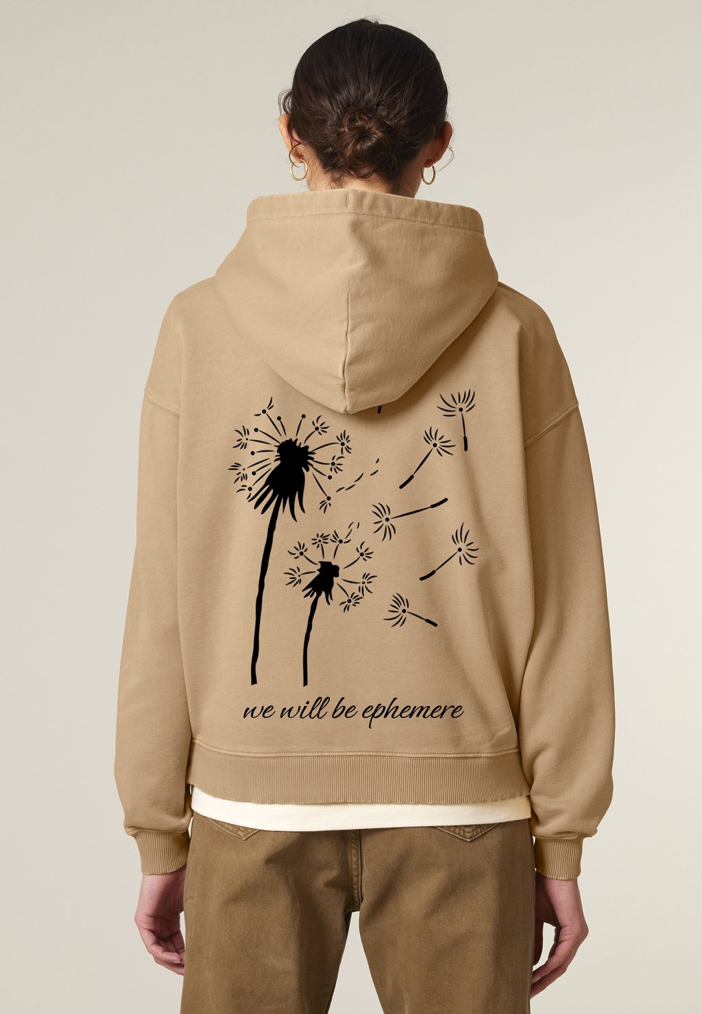 

Толстовка EPHEMERE VINTAGE PRINT UNISEX HEAVYWEIGHT - Hoodie Mira Paris, бежевый
