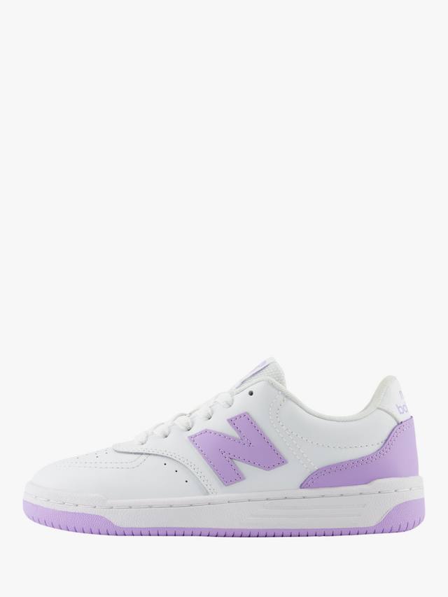 Детские кроссовки B80 Court New Balance, White/Purple — фото 3