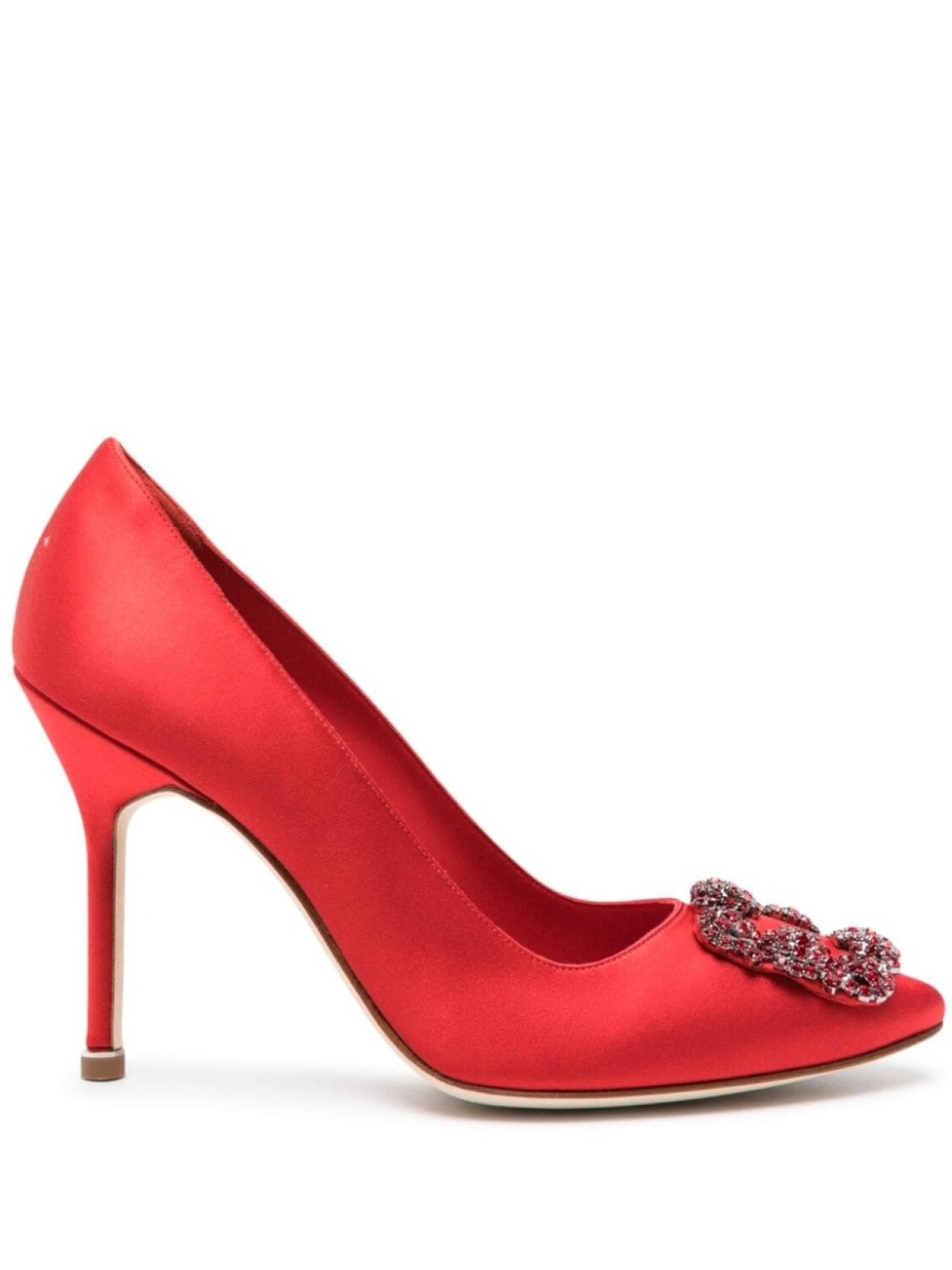 

Manolo Blahnik атласные туфли-лодочки Hangisi 105, красный
