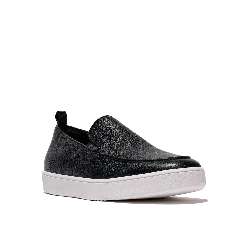 Мужские чёрные лоферы Craft Q из кожи от Fitflop — фото 2