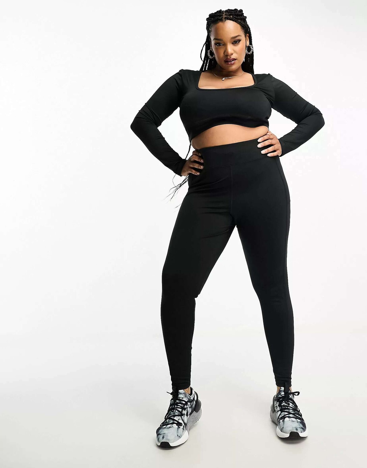 

Легинсы с завязками для бега ASOS Curve Icon