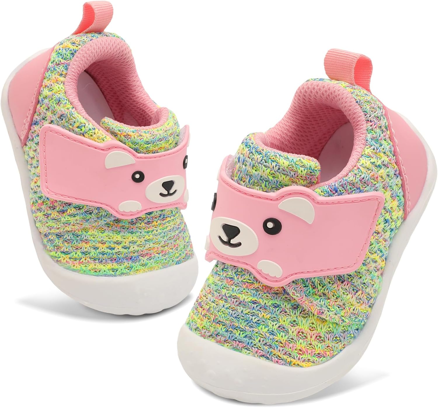 

Детские прогулочные туфли FEETCITY, широкая обувь для малышей, кроссовки для мальчиков и девочек, обувь для новорожденных, дышащая обувь для малышей, обувь без шнурков, Ycolorful