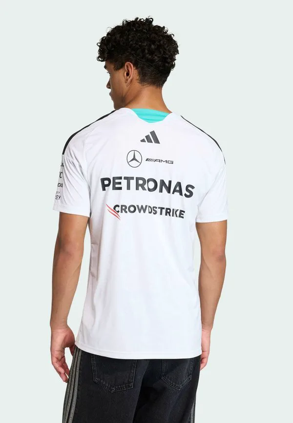 Футболка с принтом команды формулы-1 amg petronas Adidas Performance, White — фото 2