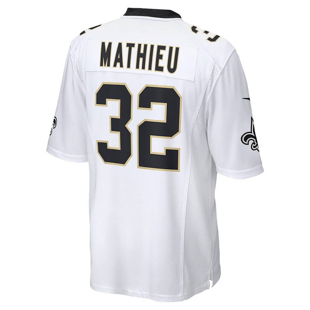 Мужское белое игровое джерси Nike Tyrann Mathieu New Orleans Saints, цвет Snt White — фото 4