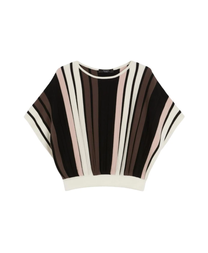 

Складной, свободный разноцветный пуловер Weekend Max Mara, мультиколор