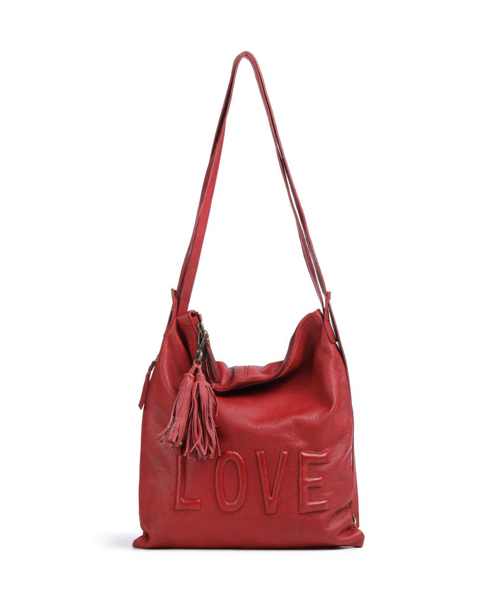 

Рюкзак Paoliweg 3 из зернистой коровьей кожи Taschendieb Wien, красный